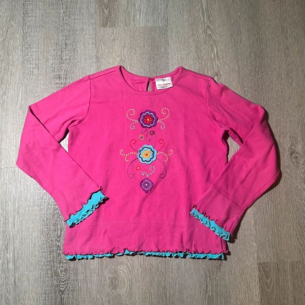 Hanna Andersson 120 / US 6/7 Long-sleeve Ruffled Shirt